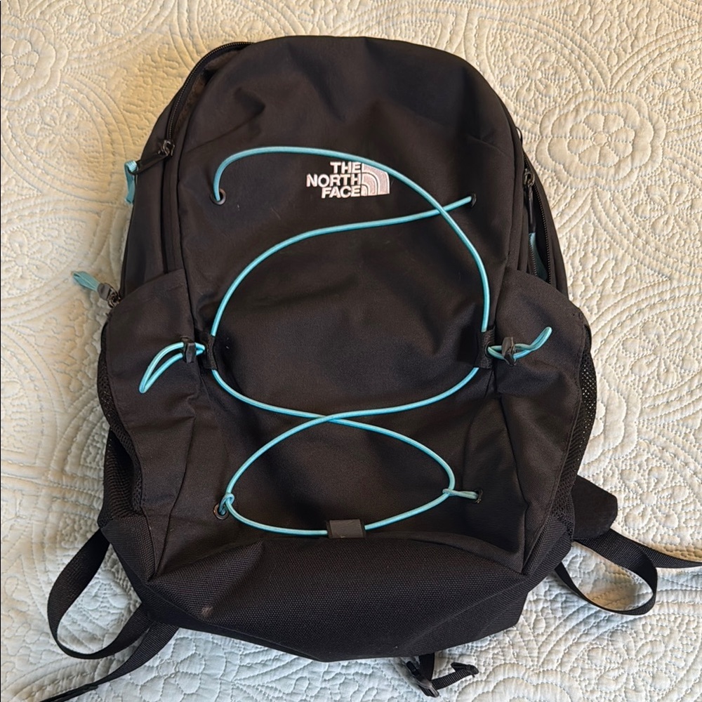 The North Face Black Backpack Jester with Blue Accents